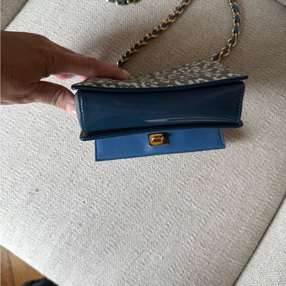Salvatore Ferragamo Blue and Gray Crossbody Bag - Picture 6 of 10